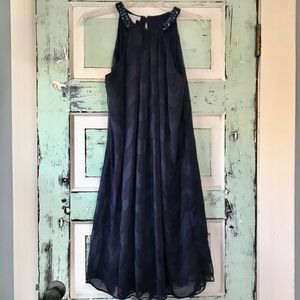 3/$15 London Times navy blue dress
